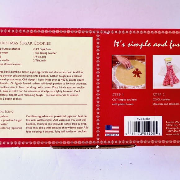 Nordic Ware 3-D 3D Christmas Cookie Cutters Set in Box Holiday Baking Snowman - Picture 6 of 8